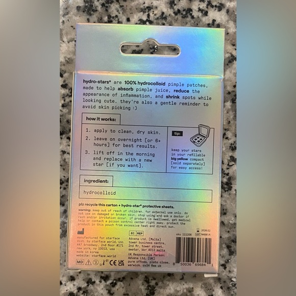 Starface Holographic Hydro Star Pimple Patches Limited Edition BRAND NEW - Picture 5 of 5